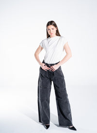 Wide Leg Denim Pants