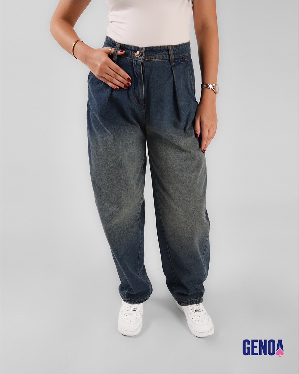 Classic Jeans - Dirty Washed Blue