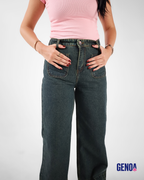 Flare Fit Jeans - Olive