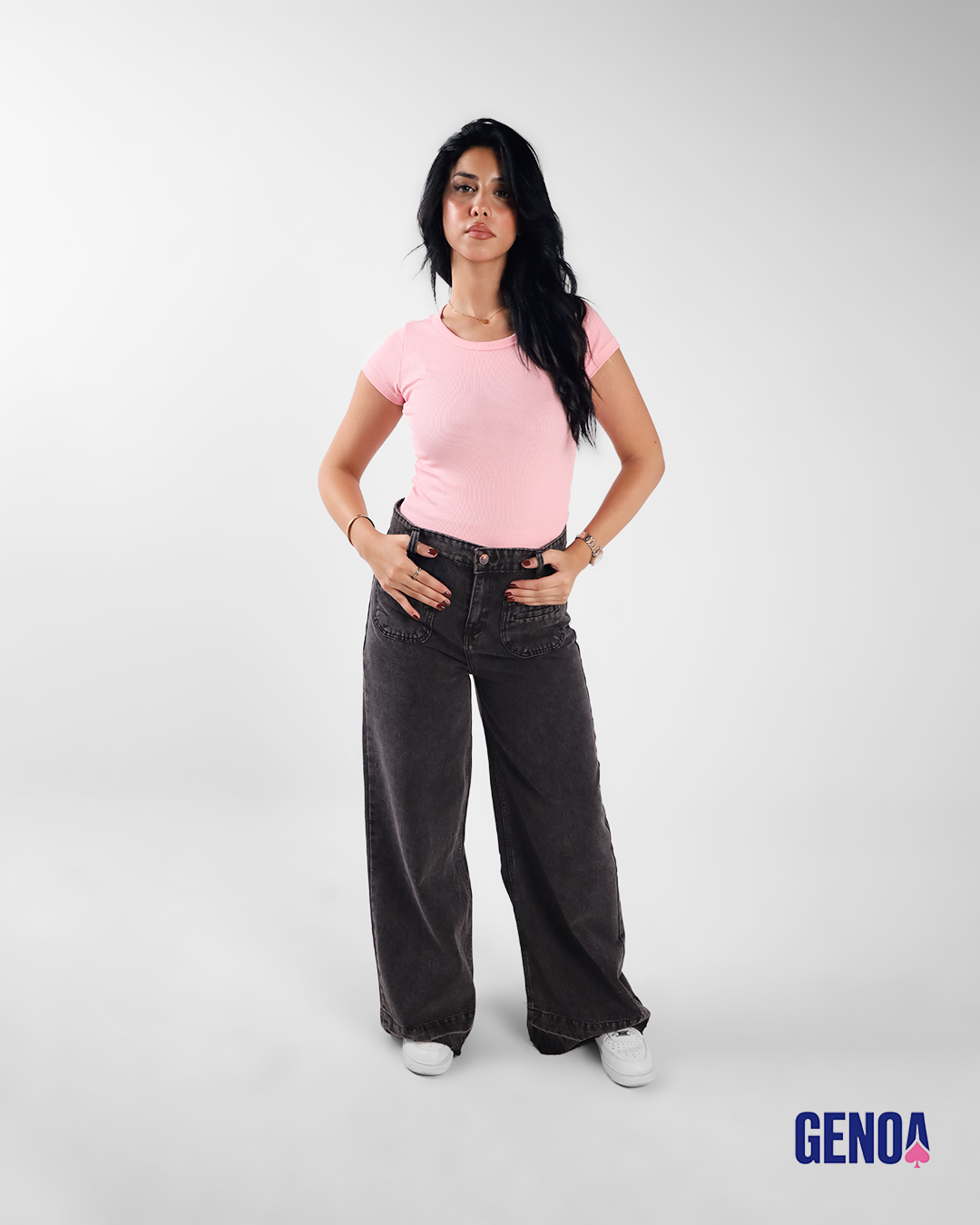 Flare Fit Jeans - Gray