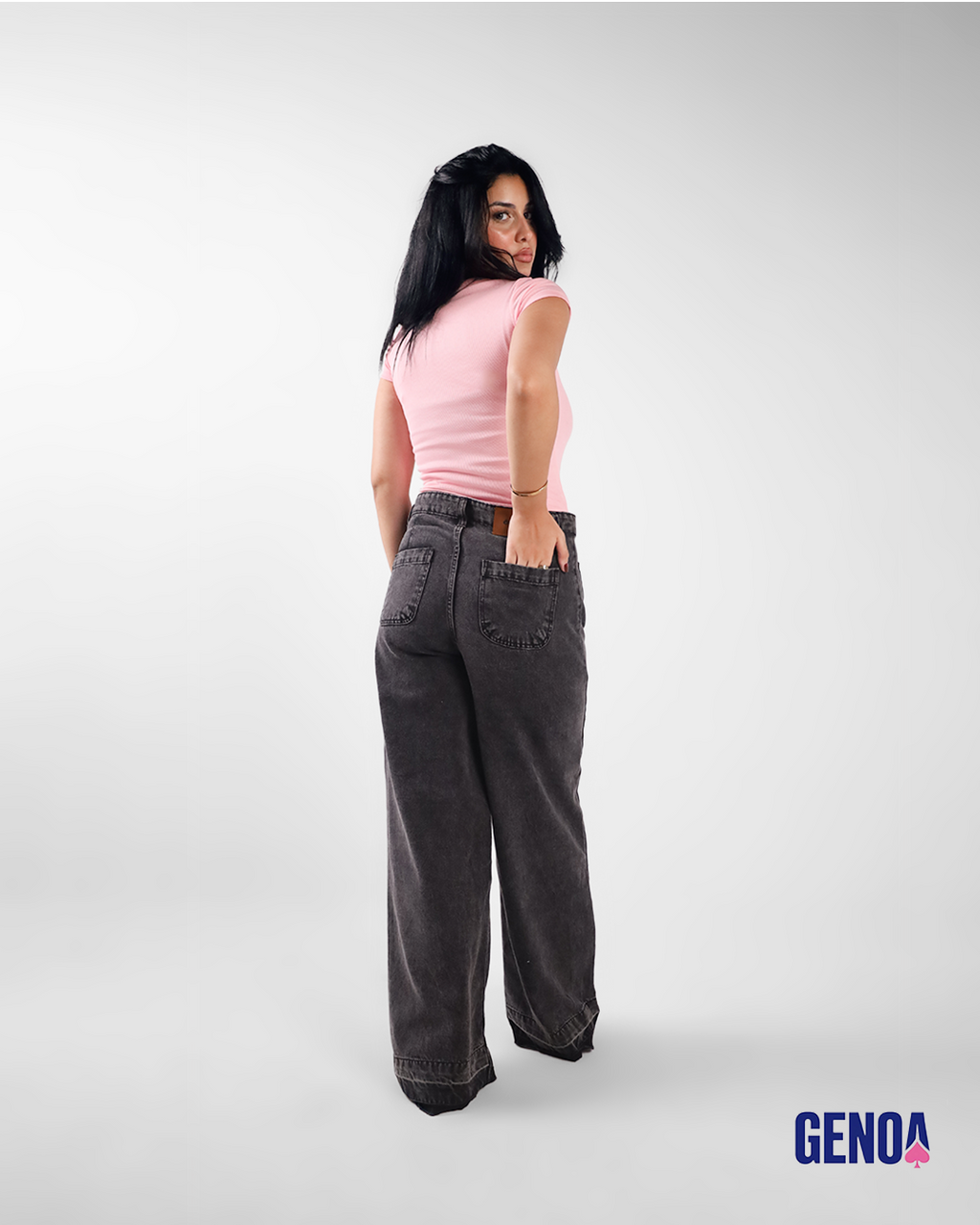 Flare Fit Jeans - Gray