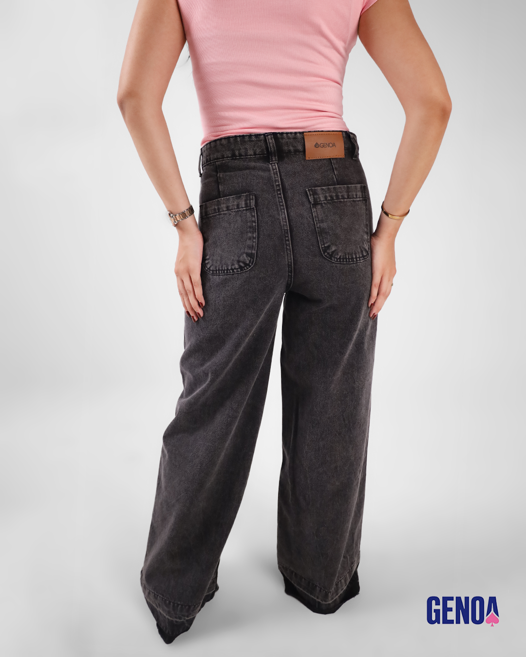 Flare Fit Jeans - Gray