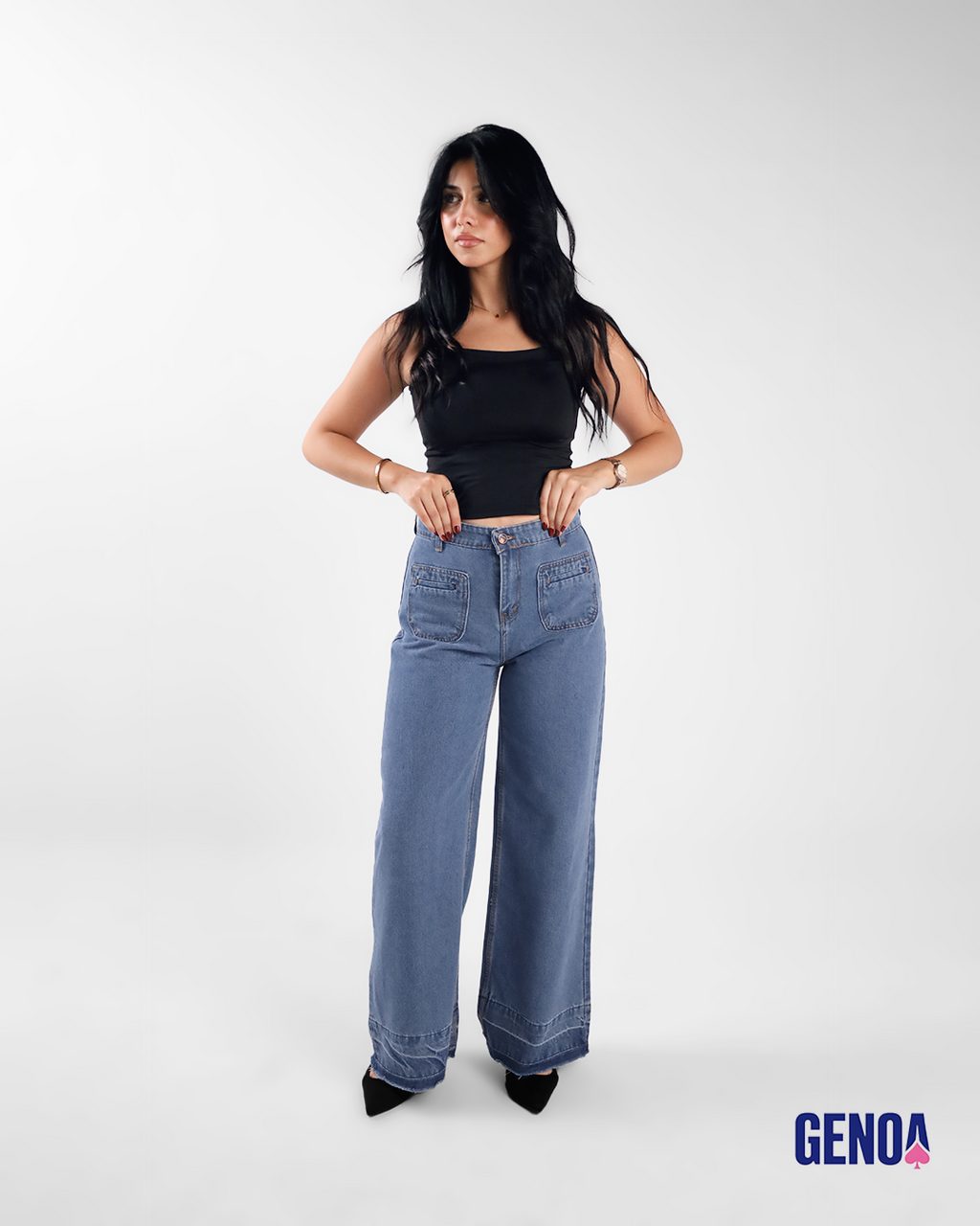 Flare Fit Jeans - Blue