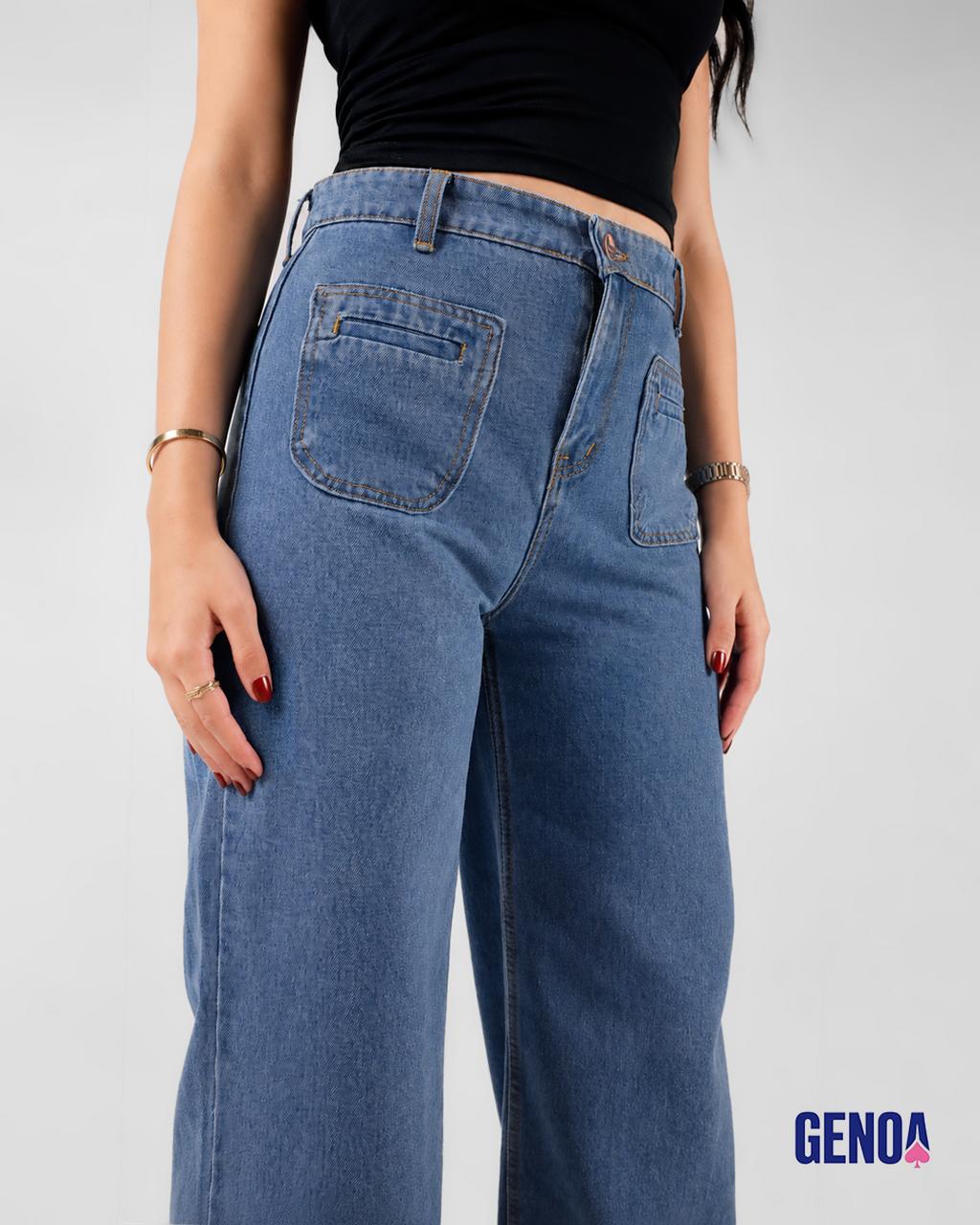 Flare Fit Jeans - Blue