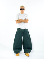 The Heritage Barrel Unisex Jeans - Olive