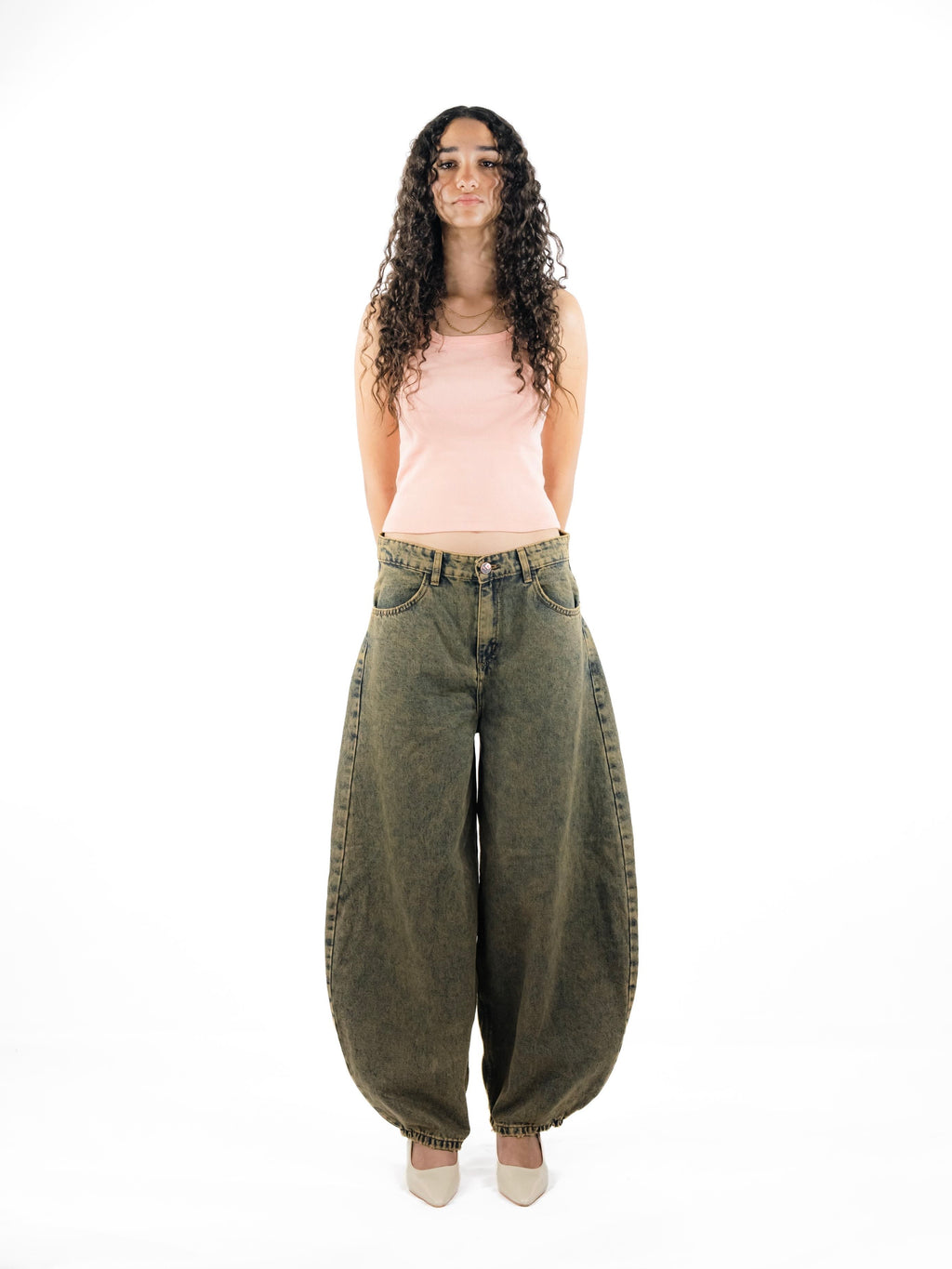 The Heritage Barrel Unisex Jeans - Beige