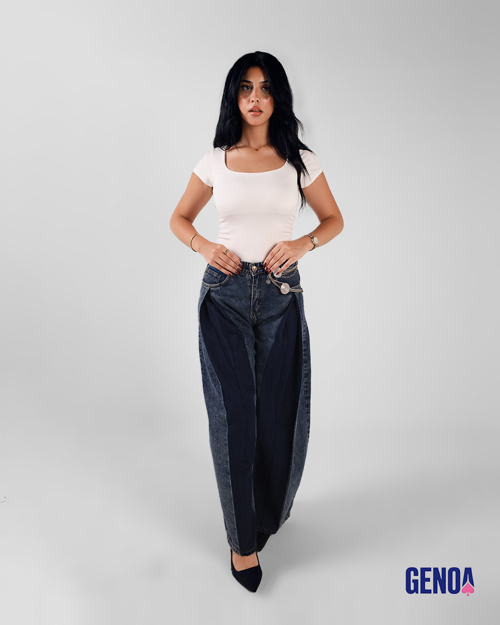 Plazzo Skirt Fit - Blue