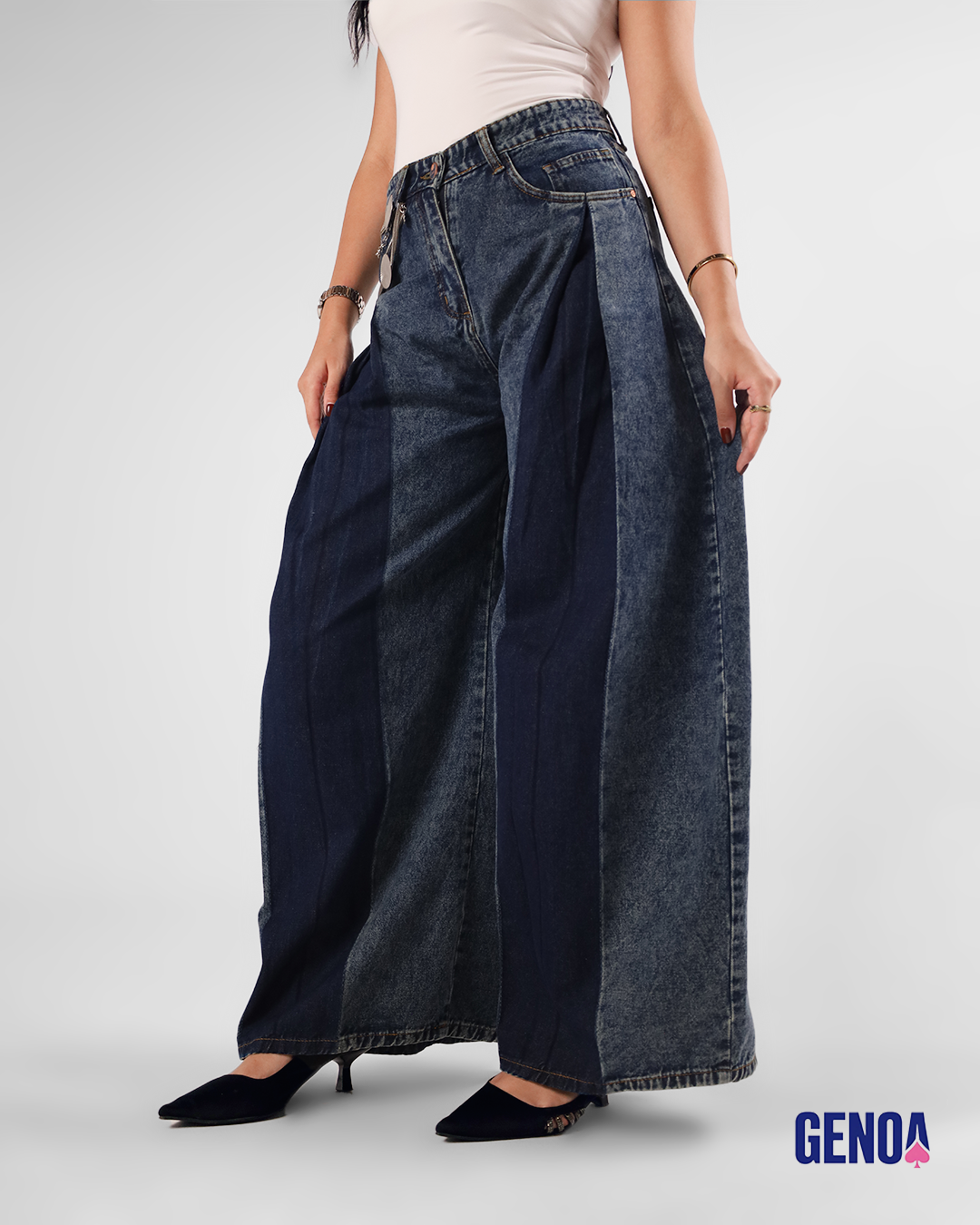 Plazzo Skirt Fit - Blue
