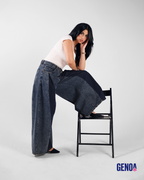 Plazzo Skirt Fit - Blue