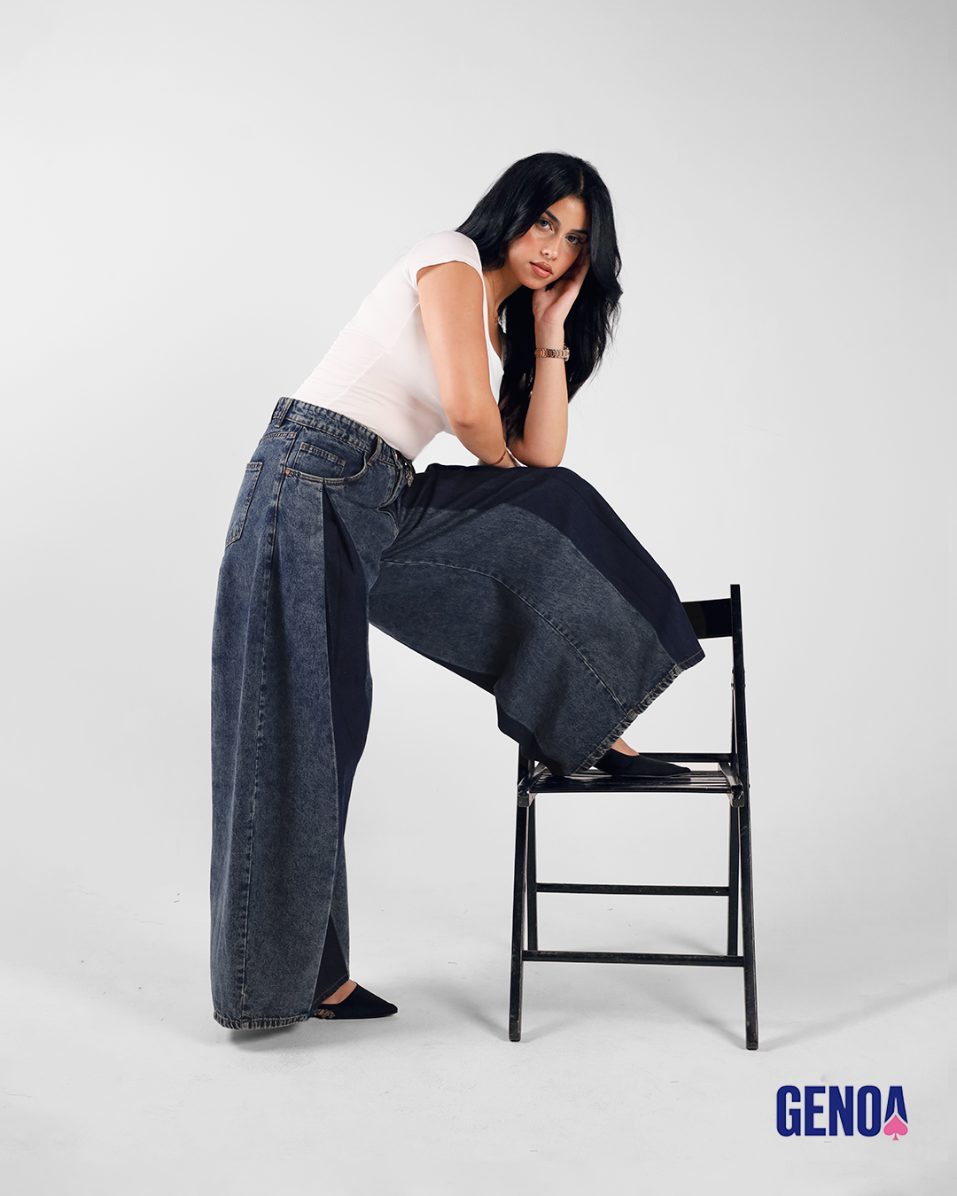 Plazzo Skirt Fit - Blue