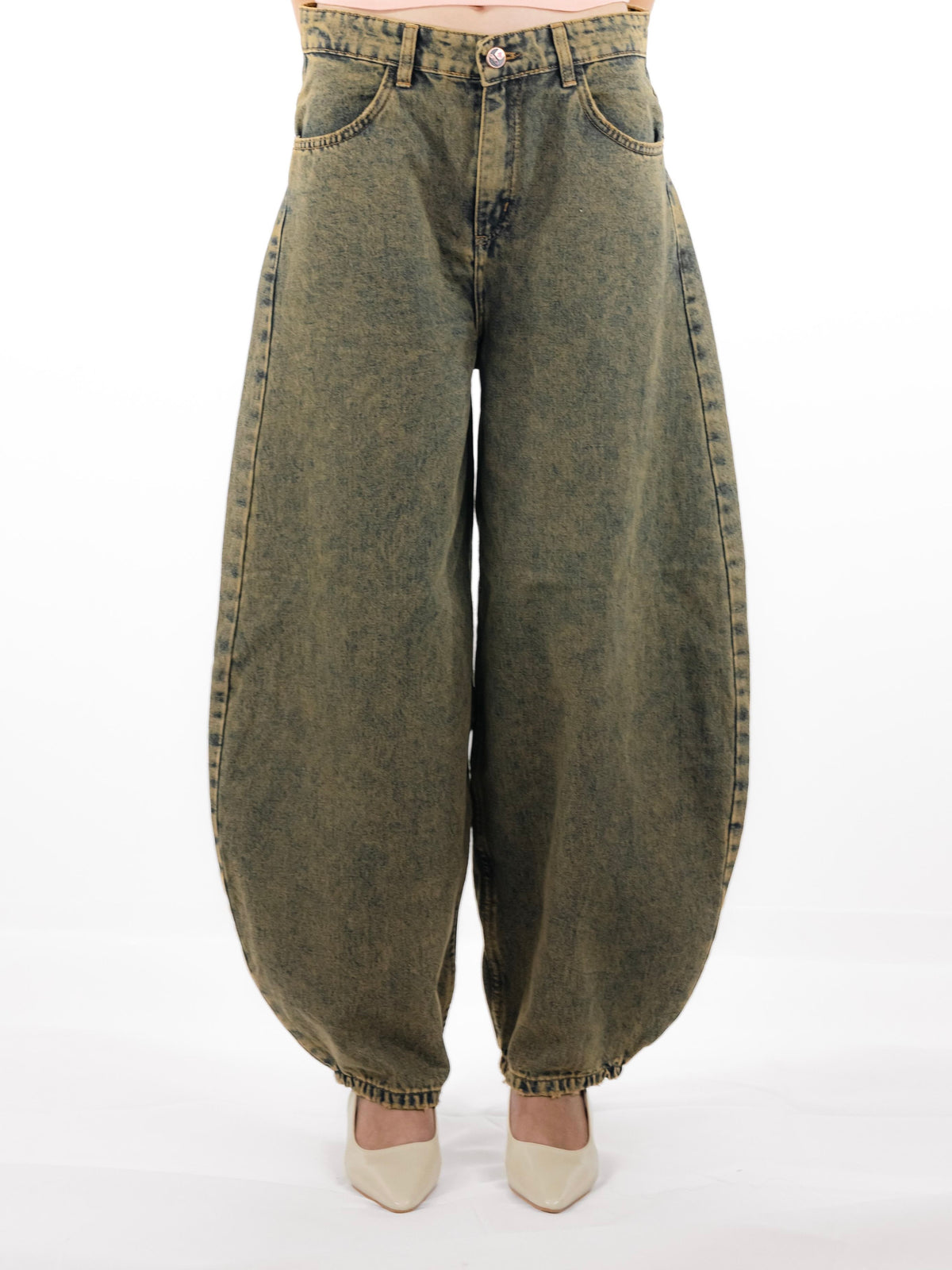 The Heritage Barrel Unisex Jeans - Beige