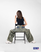 Baggy Jeans - Olive