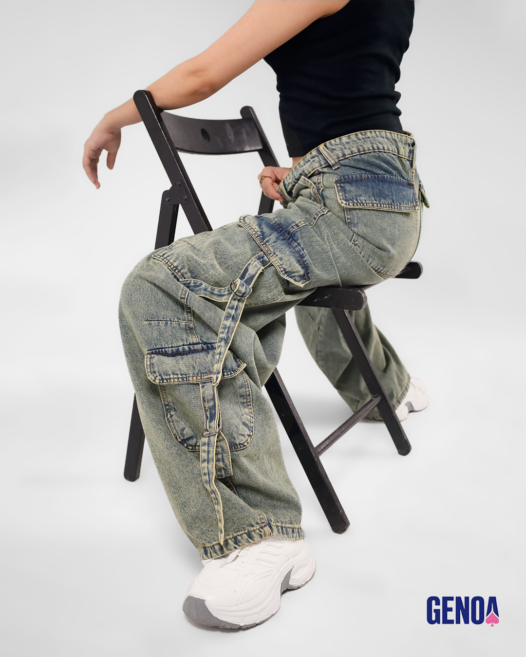 Baggy Jeans - Olive