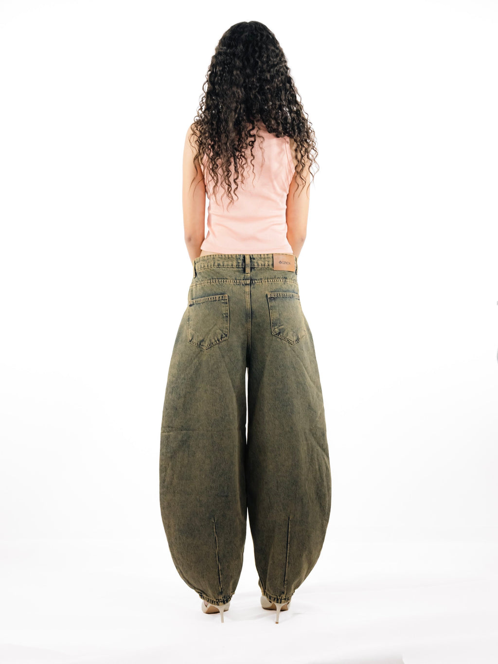 The Heritage Barrel Unisex Jeans - Beige