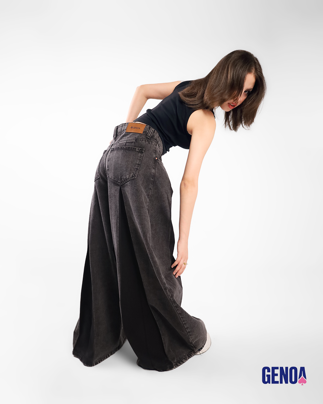 Plazzo Skirt Fit - Gray