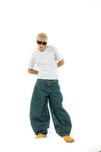The Heritage Barrel Unisex Jeans - Olive