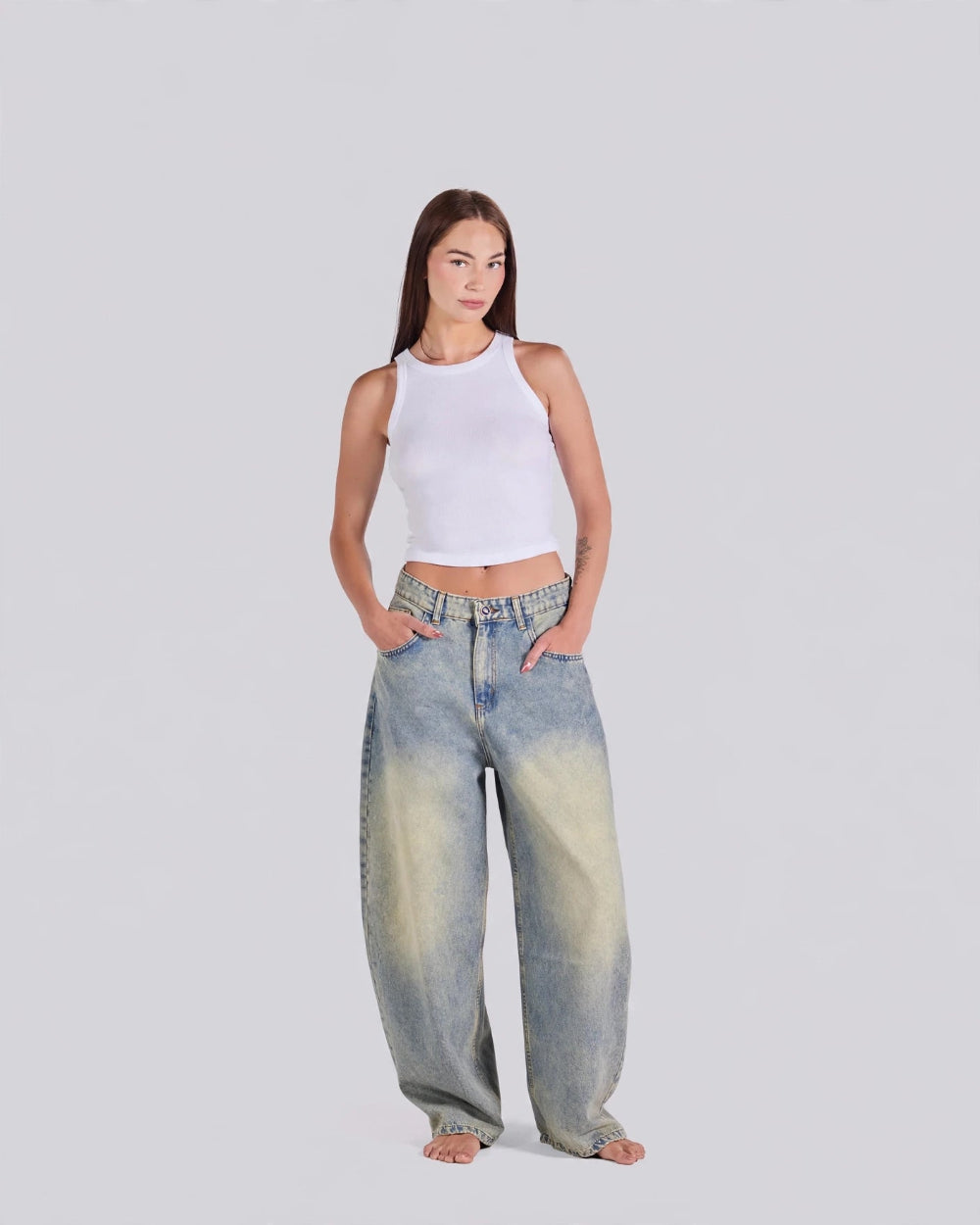 Extreme Baggy Jeans - Beige - GENOA