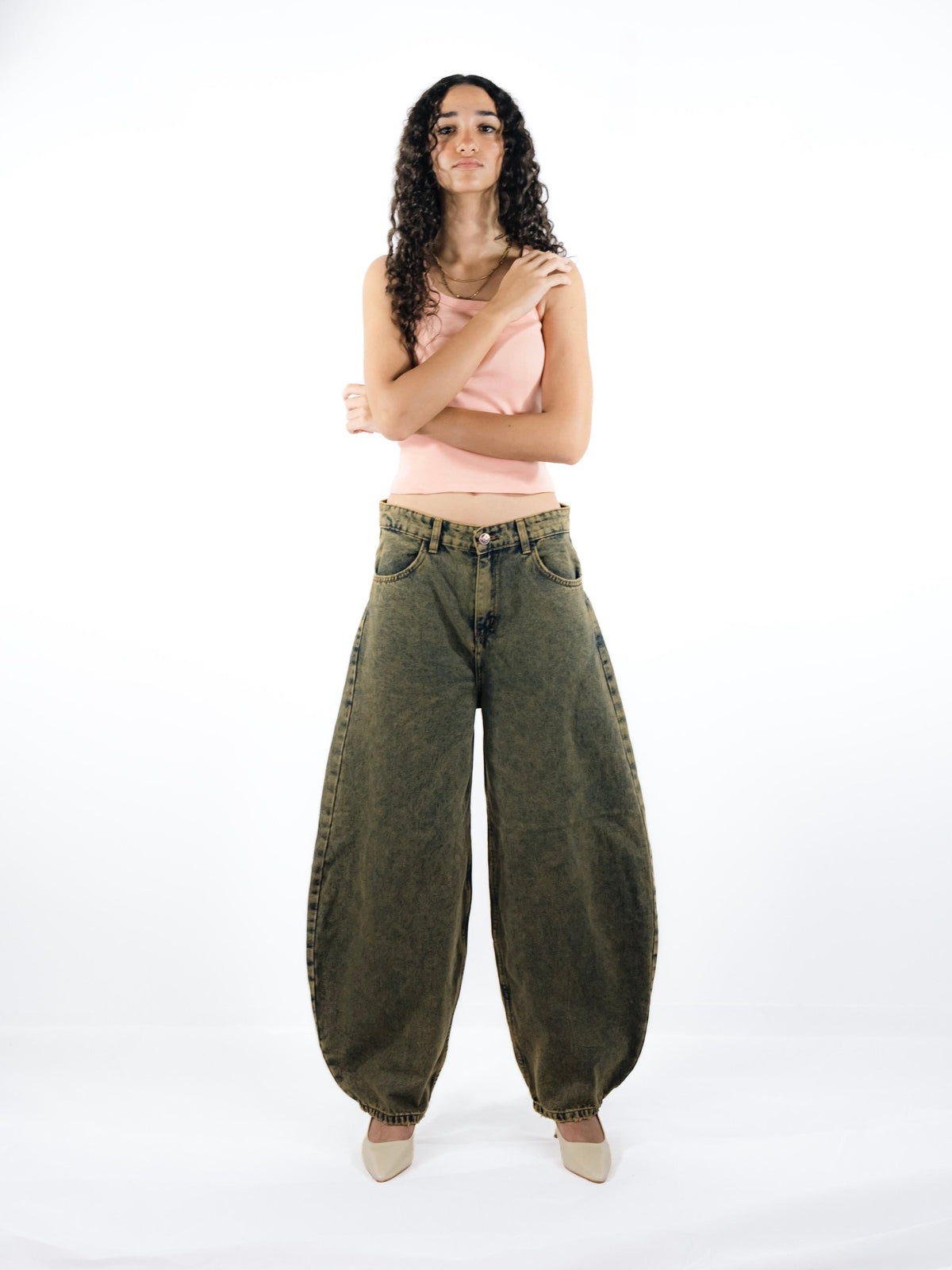 The Heritage Barrel Unisex Jeans - Beige