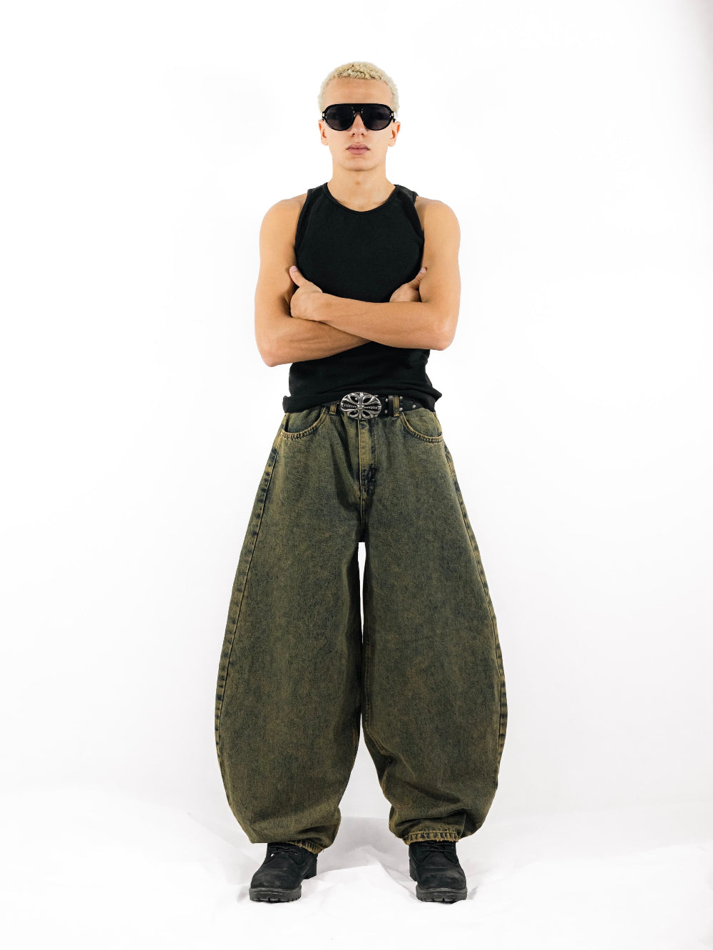 The Heritage Barrel Jeans Men - Beige