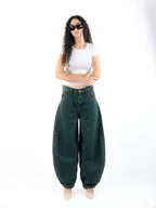 The Heritage Barrel Unisex Jeans - Olive