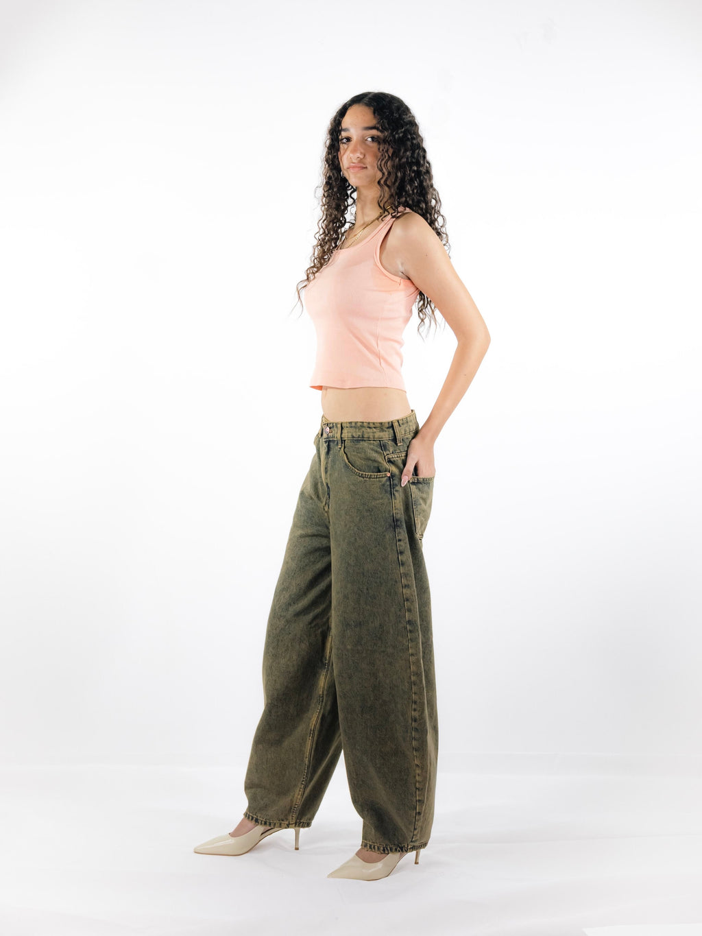 The Heritage Barrel Unisex Jeans - Beige