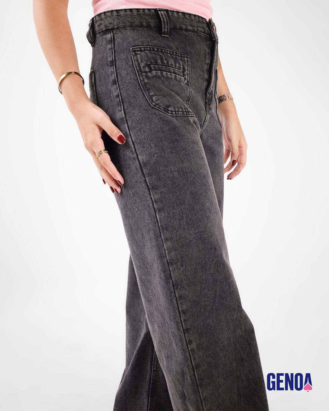 Flare Fit Jeans - Gray