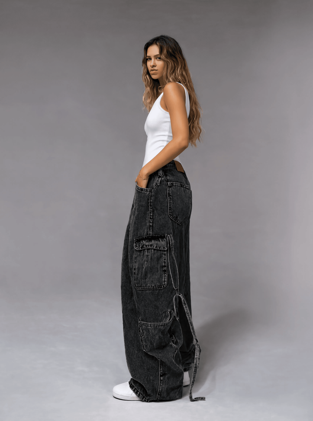 Baggy Jeans - Gray - GENOA