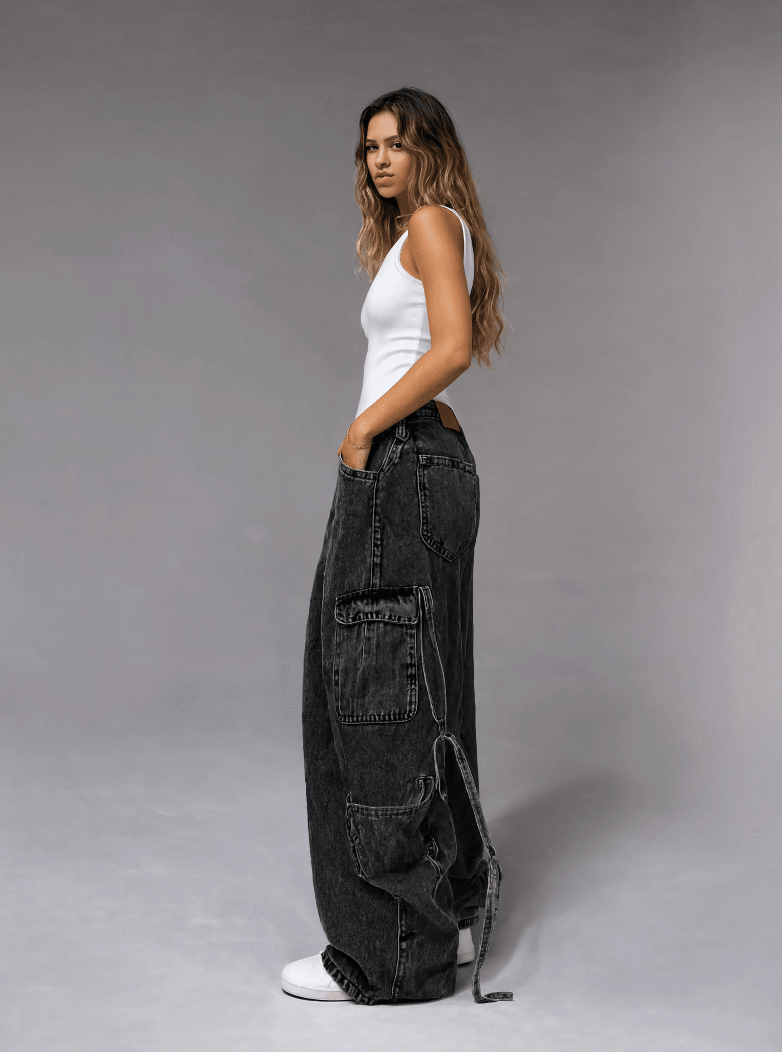 Baggy Jeans - Gray - GENOA