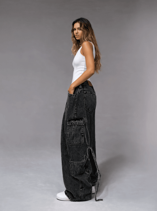 Baggy Jeans - Gray - GENOA