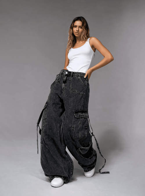Baggy Jeans - Gray - GENOA
