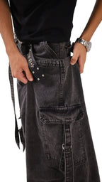 Super Baggy Unisex Jeans - Gray - GENOA
