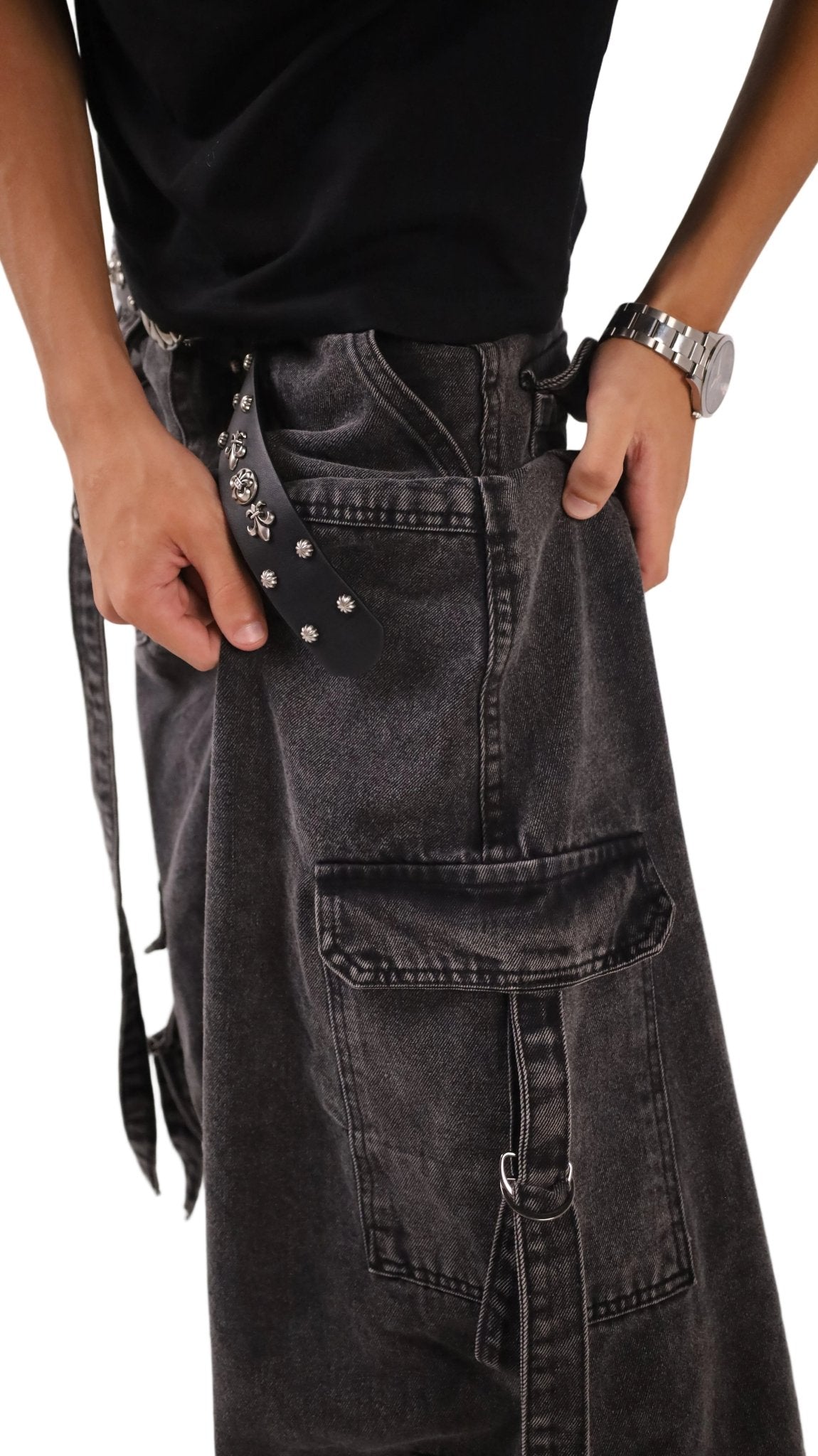 Super Baggy Unisex Jeans - Gray - GENOA