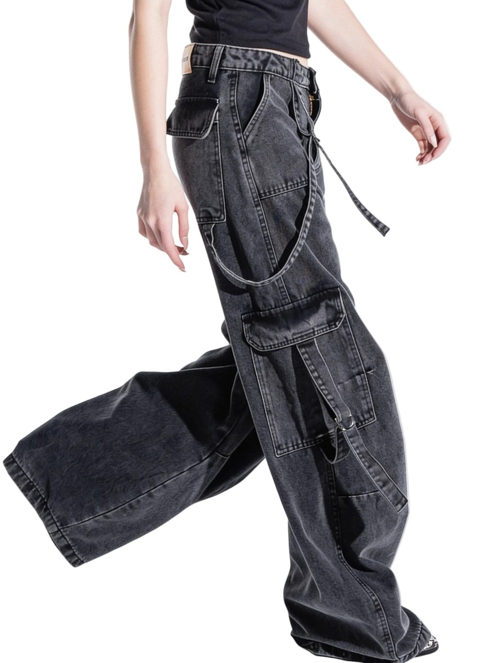 Super Baggy Unisex Jeans - Gray - GENOA