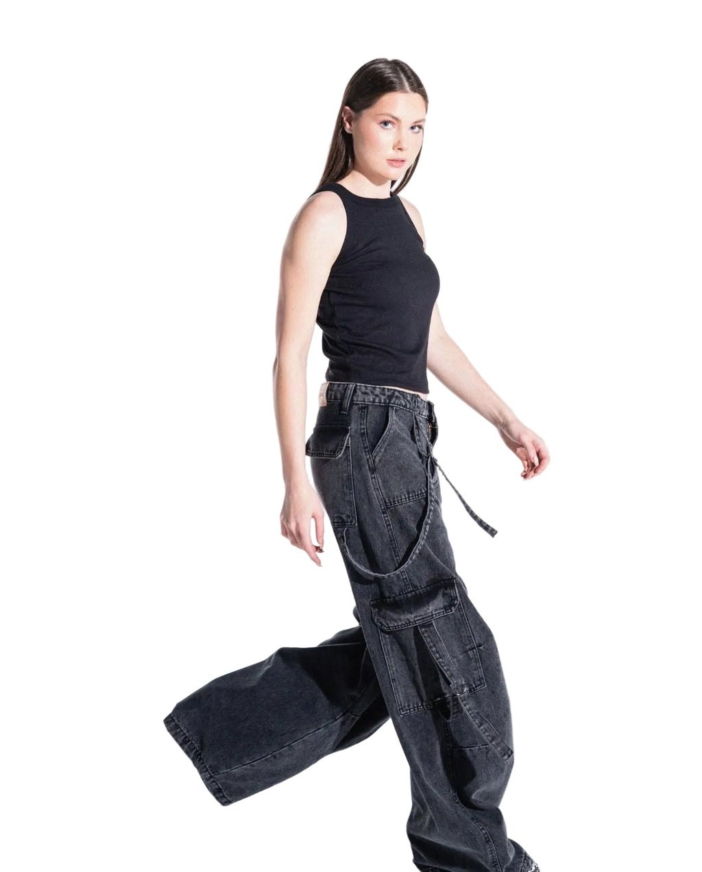 Super Baggy Unisex Jeans - Gray - GENOA