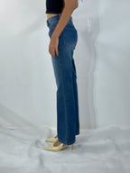 Blue Italian Flare Jeans - Stylish & Trendy - GENOA