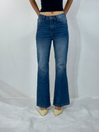 Blue Italian Flare Jeans - Stylish & Trendy - GENOA