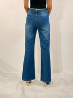 Blue Italian Flare Jeans - Stylish & Trendy - GENOA