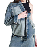 Long Sleeve Denim Shirt - Light Blue - GENOA