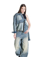 Long Sleeve Denim Shirt - Light Blue - GENOA