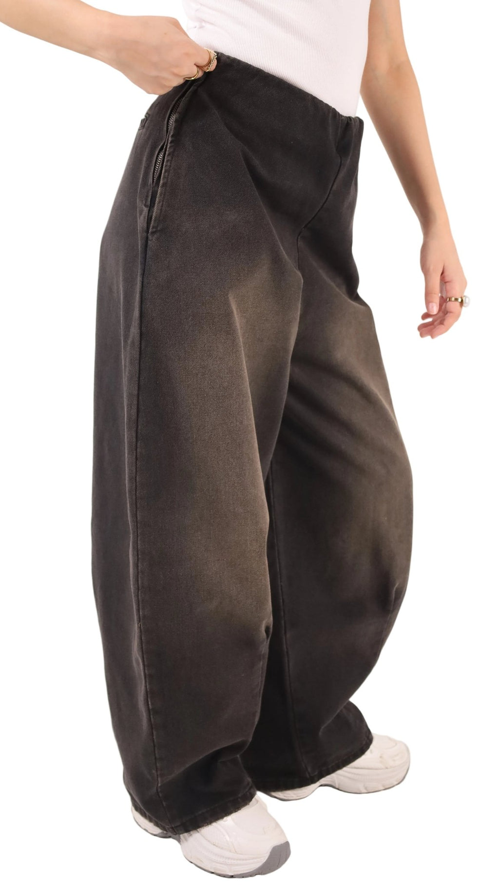 The Sovereign Elastic Jeans - Black - GENOA