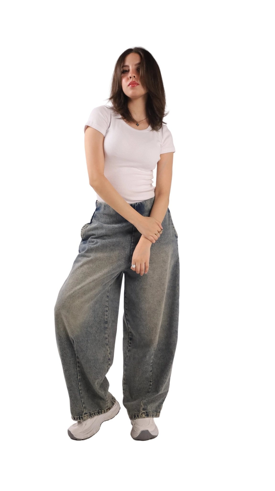 The Sovereign Elastic Jeans - Olive - GENOA