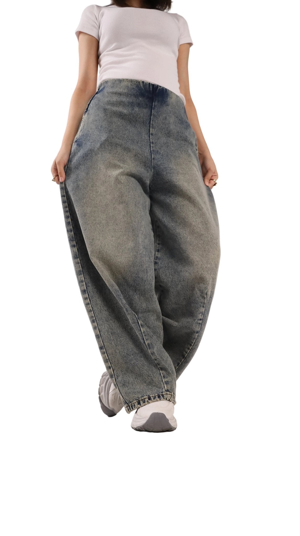 The Sovereign Elastic Jeans - Olive - GENOA