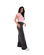 Gray Wide Leg Jeans Unisex - Stylish & Trendy - GENOA
