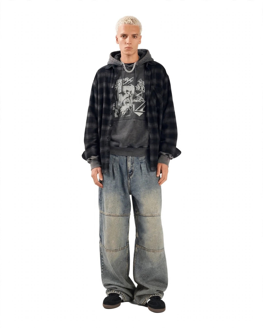 Olive Wide Leg Jeans Unisex - Stylish & Trendy - GENOA