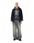 Olive Wide Leg Jeans Unisex - Stylish & Trendy - GENOA
