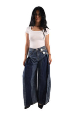 Super Flare Fit Jeans - Dark Blue - GENOA