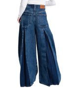 Super Flare Fit Jeans - Dark Blue - GENOA