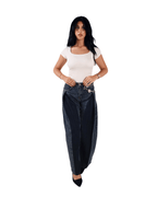Super Flare Fit Jeans - Dark Blue - GENOA