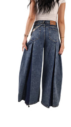Super Flare Fit Jeans - Dark Blue - GENOA