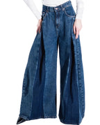 Super Flare Fit Jeans - Dark Blue - GENOA